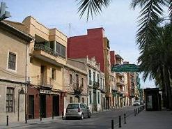 Calle principal de la pedanía de Castellar