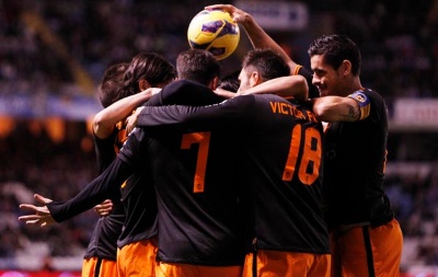 El Valencia tuvo que remontar para sacar los tres puntos de Riazor. (Fotos: valenciacf.com)