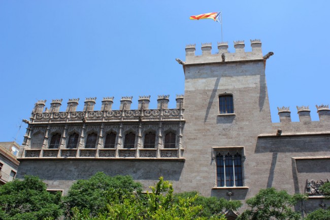El torreón de la Lonja de Valencia