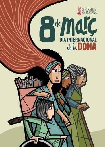 Cartel institucional del Día de la Mujer, Generalitat Valenciana