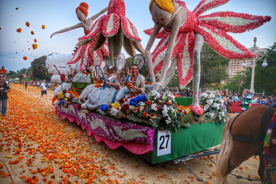 La carroza Premio Barón de Cortes 2016 de la 125 Batalla de Flores