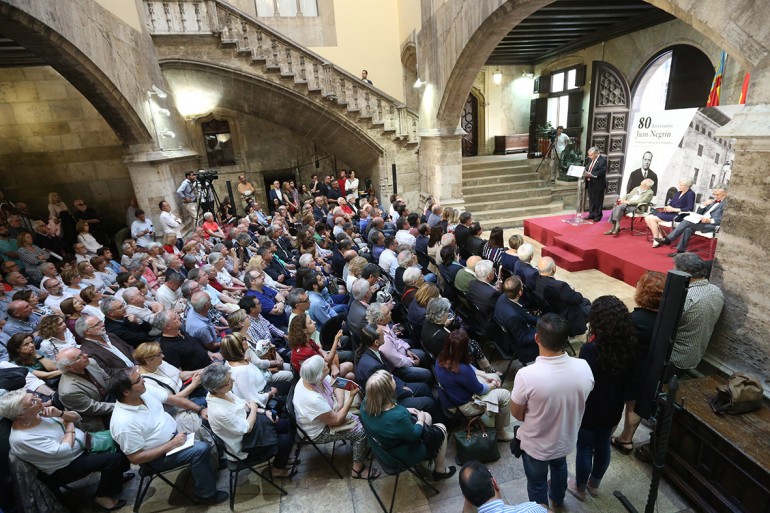 La Generalitat rinde homenaje a la figura de Juan Negrín