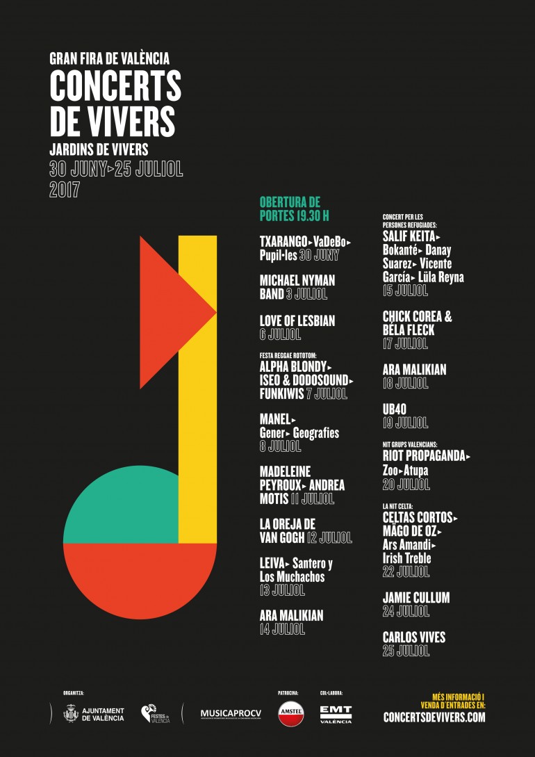 Cartell dels Concerts de Vivers