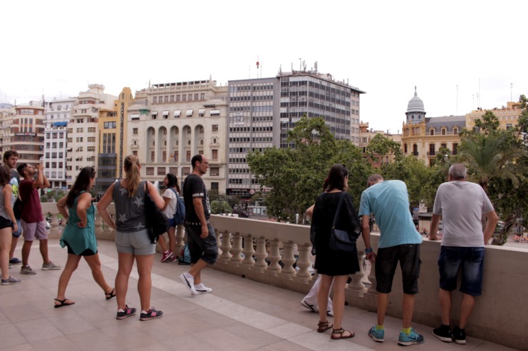 Visites al Balcó de l'Ajuntament de València