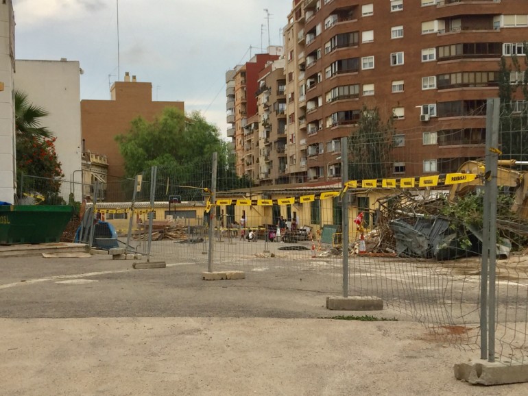 Obras en el Colegio Santiago Apóstol