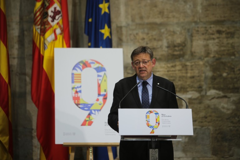 El president de la Generalitat, Ximo Puig, ha presentado este lunes la programación de la semana del 9 d'Octubre