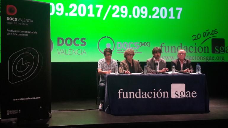Presentación de DocsValència en la Fundación SGAE de Madrid.