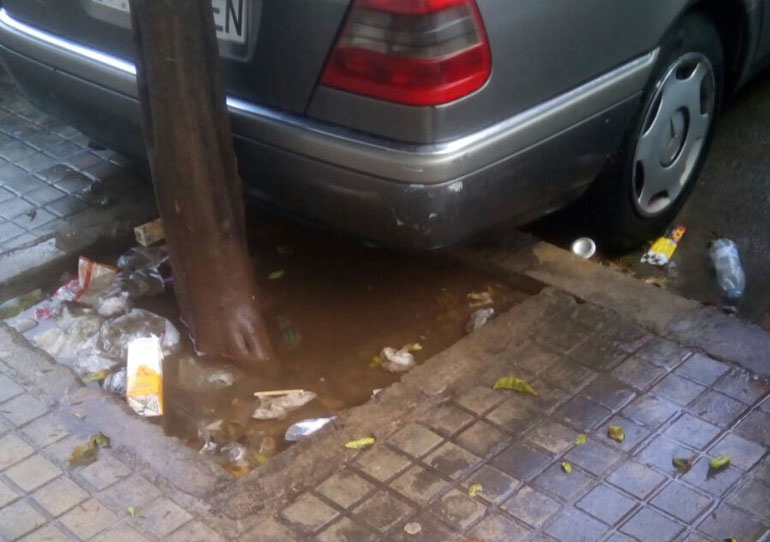 El PP denuncia la falta de neteja que patix el barri de la Fuensanta