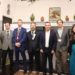 La junta de RibA3 con el alcalde de Riba-roja y la gerente de la asociación.