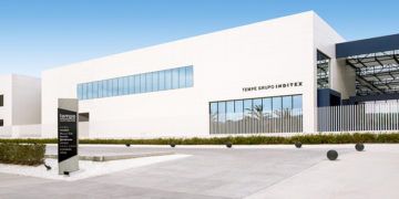 Figuración virtual del edificio que Tempe, de Grupo Inditex, tiene previsto construir en la parcela Z1 de Parc Sagunt