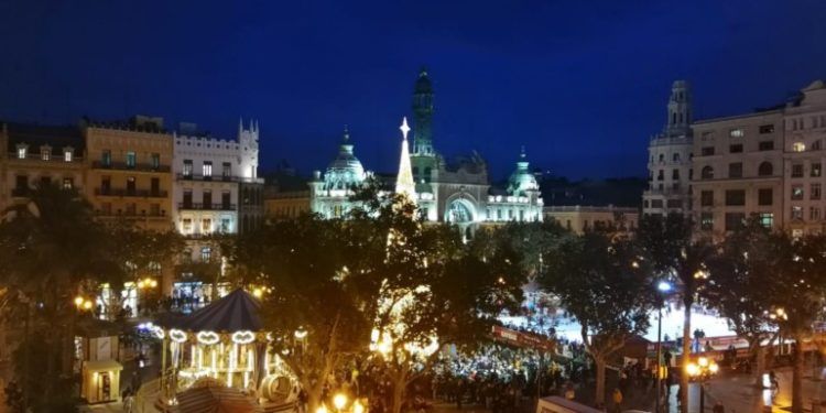 Iluminación de Navidad en Valencia