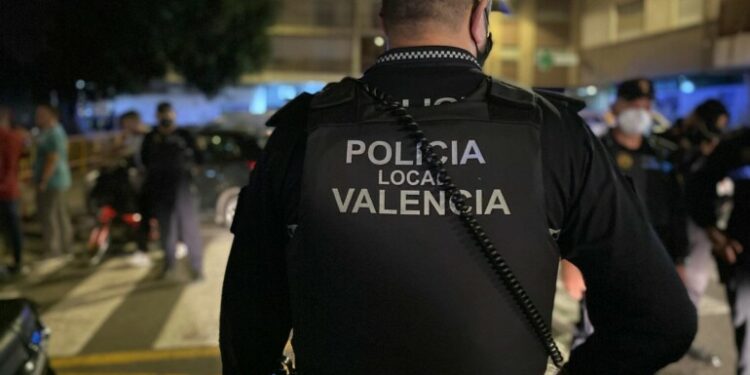 Policía Local en la Plaza de Honduras