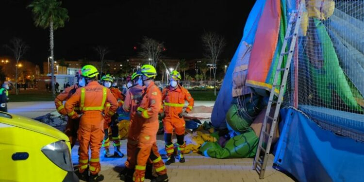 accidente hinchable recinto ferial Mislata