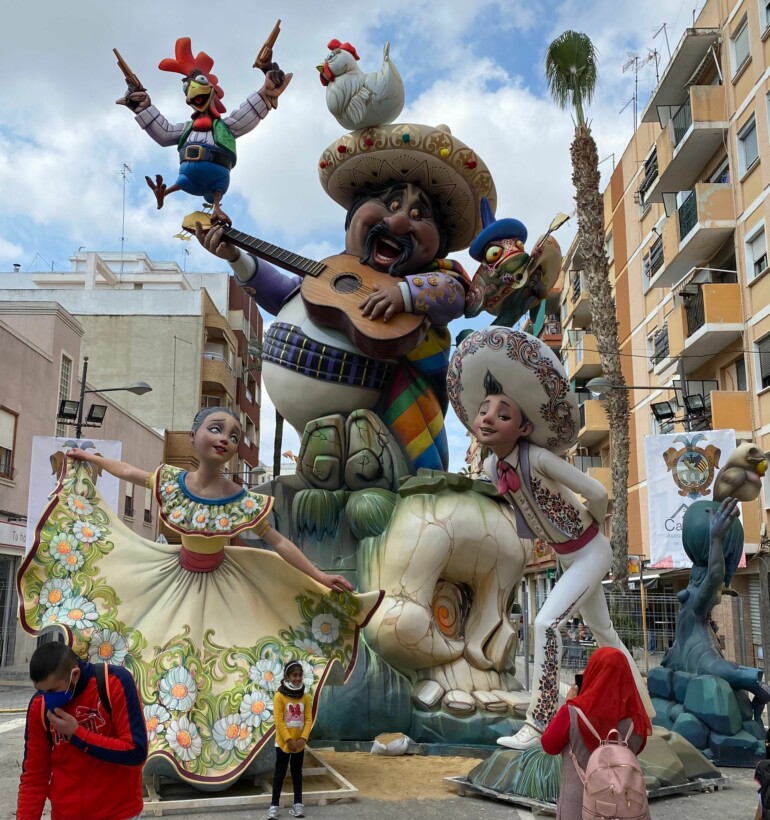 La falla, el 10 de marzo pasado. Foto realizada por el propio David Sánchez Llongo.