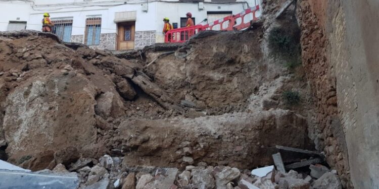 corrimiento de tierras Buñol