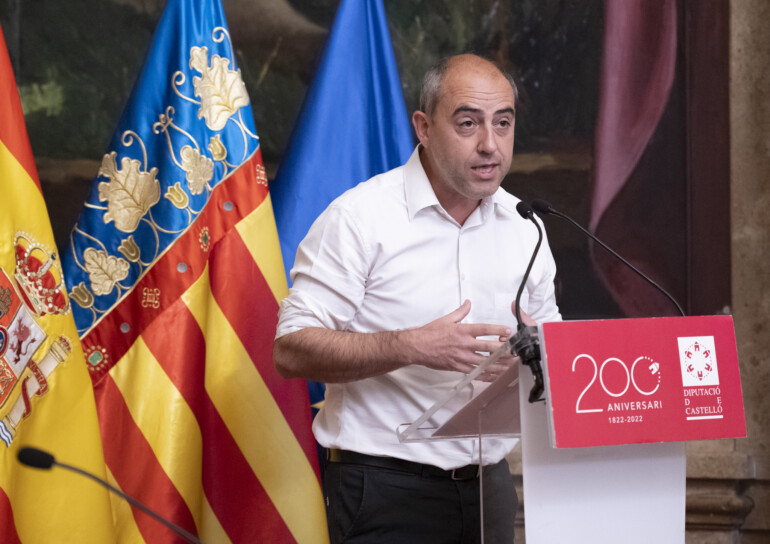 Santi Pérez en el pleno de la Diputación de Castellón de este martes