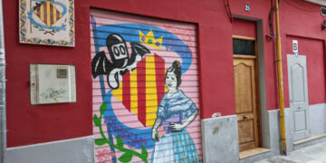 Fachada del Casal de la Falla Ripalda Beneficència Sant Ramón