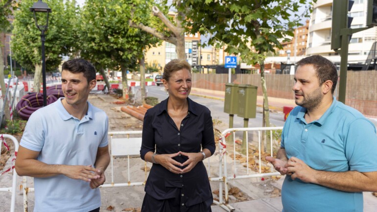 Visita de Marco, López y Ribes a la avenida Lidón (Foto de archivo).
