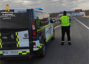 La Guardia Civil detectó a un motorista circulando a 211 km/h en Elche
