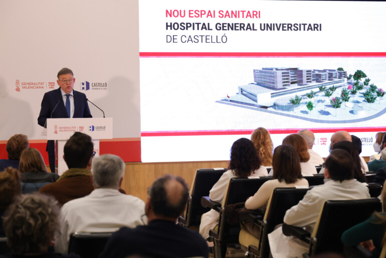 Ximo Puig anuncia una inversión “histórica” de 241 millones en la reforma del Hospital General Universitario de Castelló