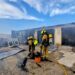 Los bomberos del Consorcio extinguieron un peligroso incendio en un taller de pinturas de Busot