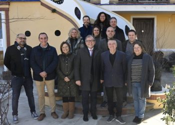 Equipo de gobierno de la Diputación de Castellón en un viaje a Montanejos