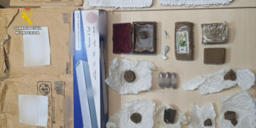 Ondara. Droga oculta en paquetes para enviar al extranjero