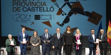 Gala del Día de la Provincia de Castellón en 2022, con los galardonados