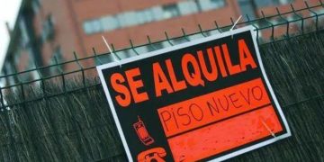 cartel alquiler piso