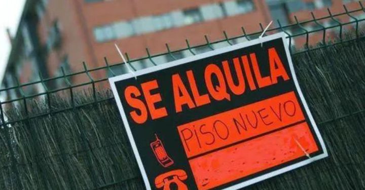 cartel alquiler piso