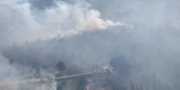 Incendio forestal en Pobla de Vallbona