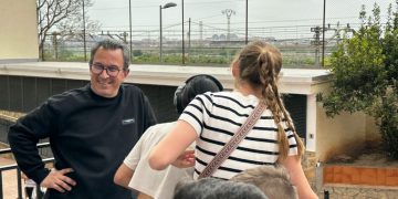 Víctor Pérez en la Fiesta de las Familias del Colegio La Salle de Paterna