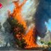 incendio de unos solares en Benidorm