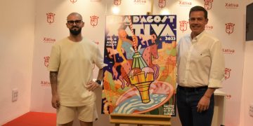 Presentació del Cartell de la Fira d'Agost de Xàtiva, obra de Cesc Roca