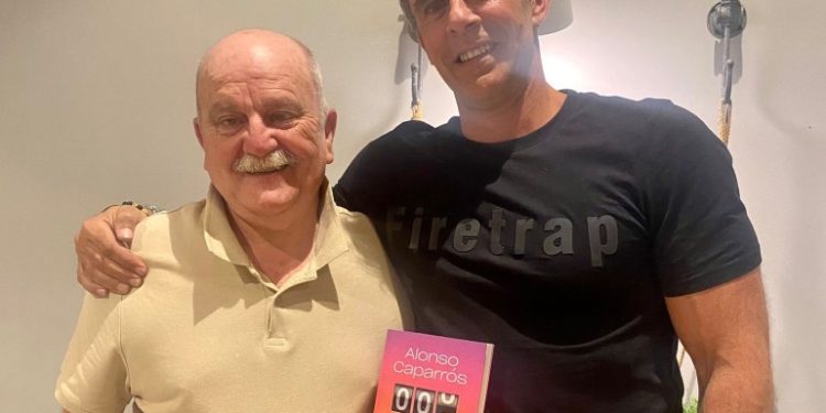 Alonso Caparrós con nuestro compañero José Carlos Morenilla