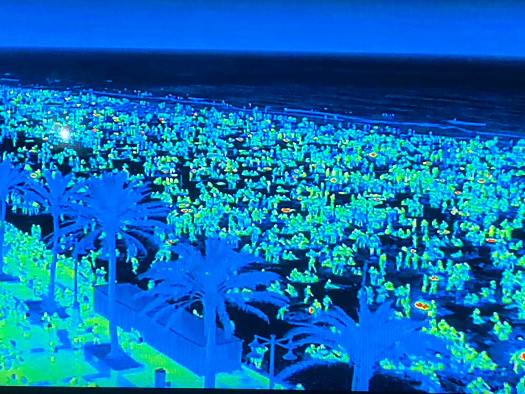 Imagen de los drones con cámara térmica empleados para detectar hogueras ilegales