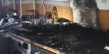 Incendio de una vivienda en Moncada