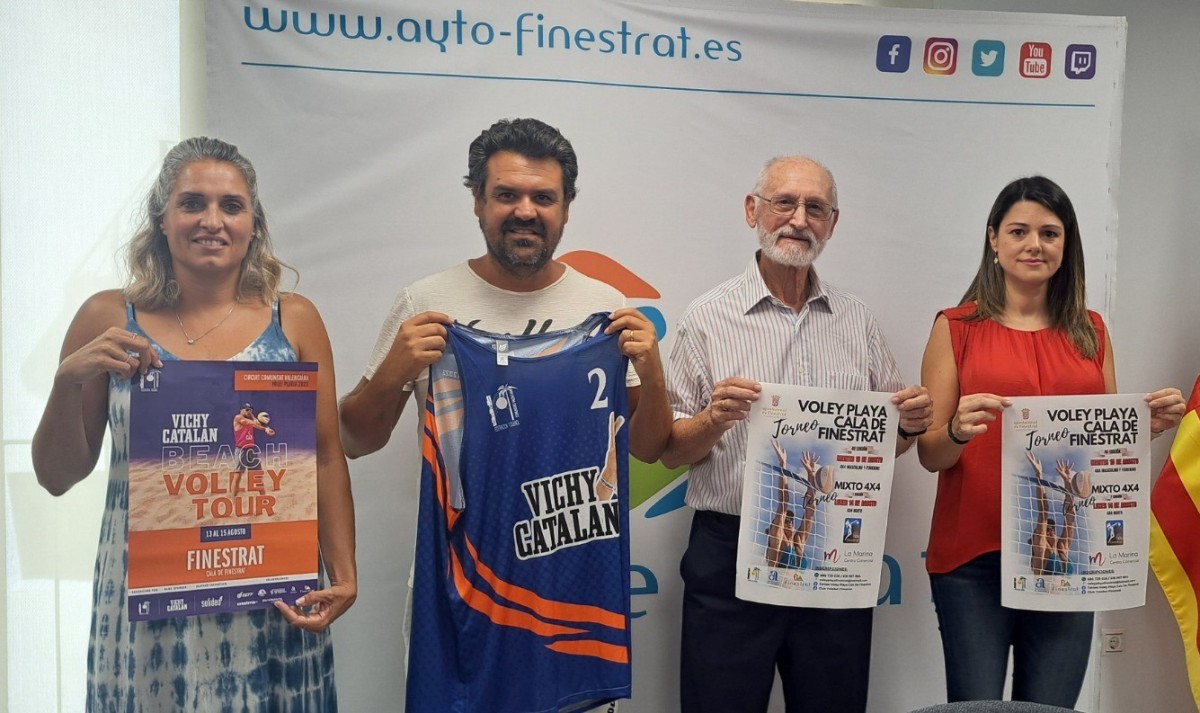 Presentación de la final del Vichy Catalan Beach Volley Tour Comunitat Valenciana