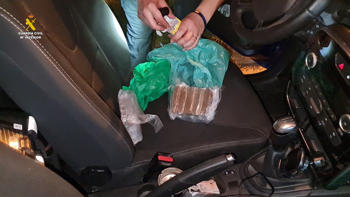 droga encontrada en un vehículo en el puerto de Valencia