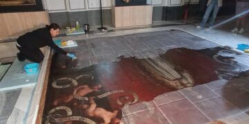 Comienza la restauración del lienzo ‘La Inmaculada Concepción y los Jurados de València’