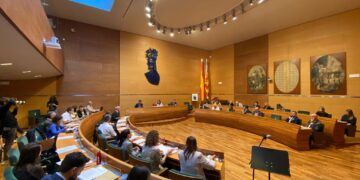 Primer Pleno del Ayuntamiento de Valencia en la Diputación de Valencia