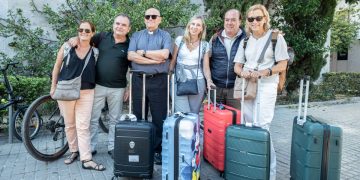 llegada peregrinos valencia guerra Israel