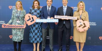 María José Catalá ha participado en Madrid en un acto empresarial del movimiento #QuieroCorredor bajo el lema ‘Nos jugamos el futuro’.