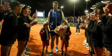 Pablo Andújar, homenajeado en su despedida del tenis profesional