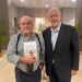 Nuestro compañero José Carlos Morenilla y Juan Eslava Galán, durante la entrevista