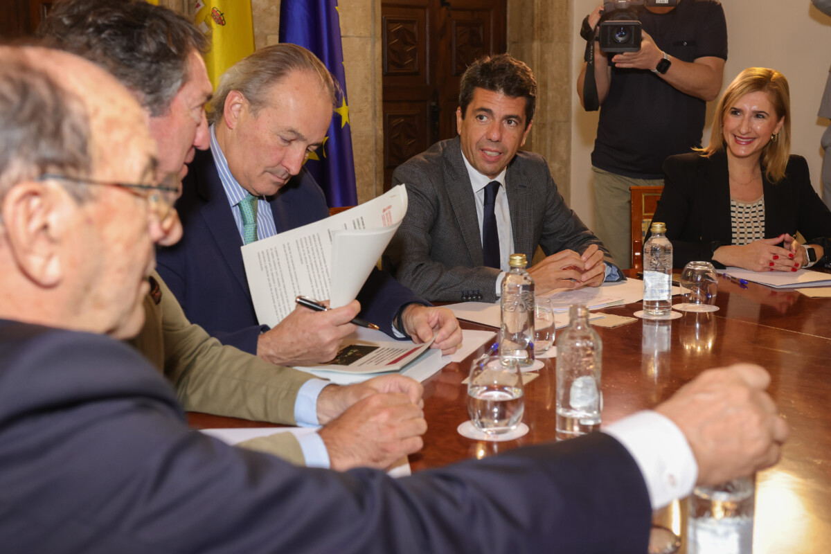 Carlos Mazón, en su reunión con FECOREVA