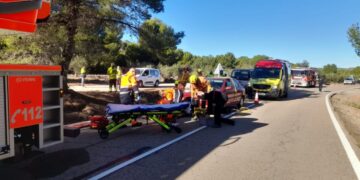 Atropello de un peatón en la N-234 a su paso por Albalat dels Tarongers
