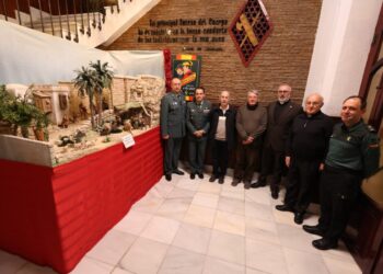 Presentación del Belén de la Comandancia de la Guardia Civil en Alicante