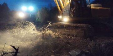 Las máquinas entran a trabajar en el PAI de noche