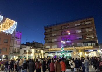 Encendido de luces de Navidad en Utiel